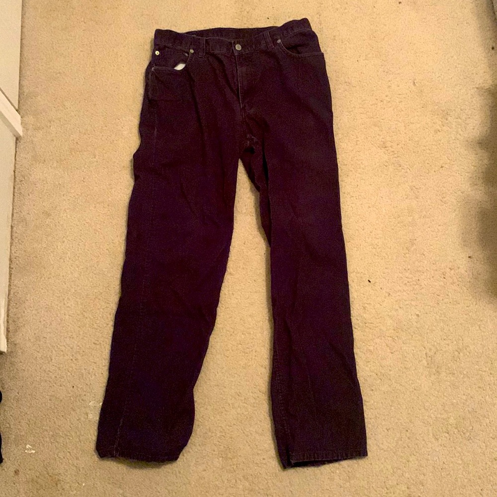 Lands’ End Purple Corduroys